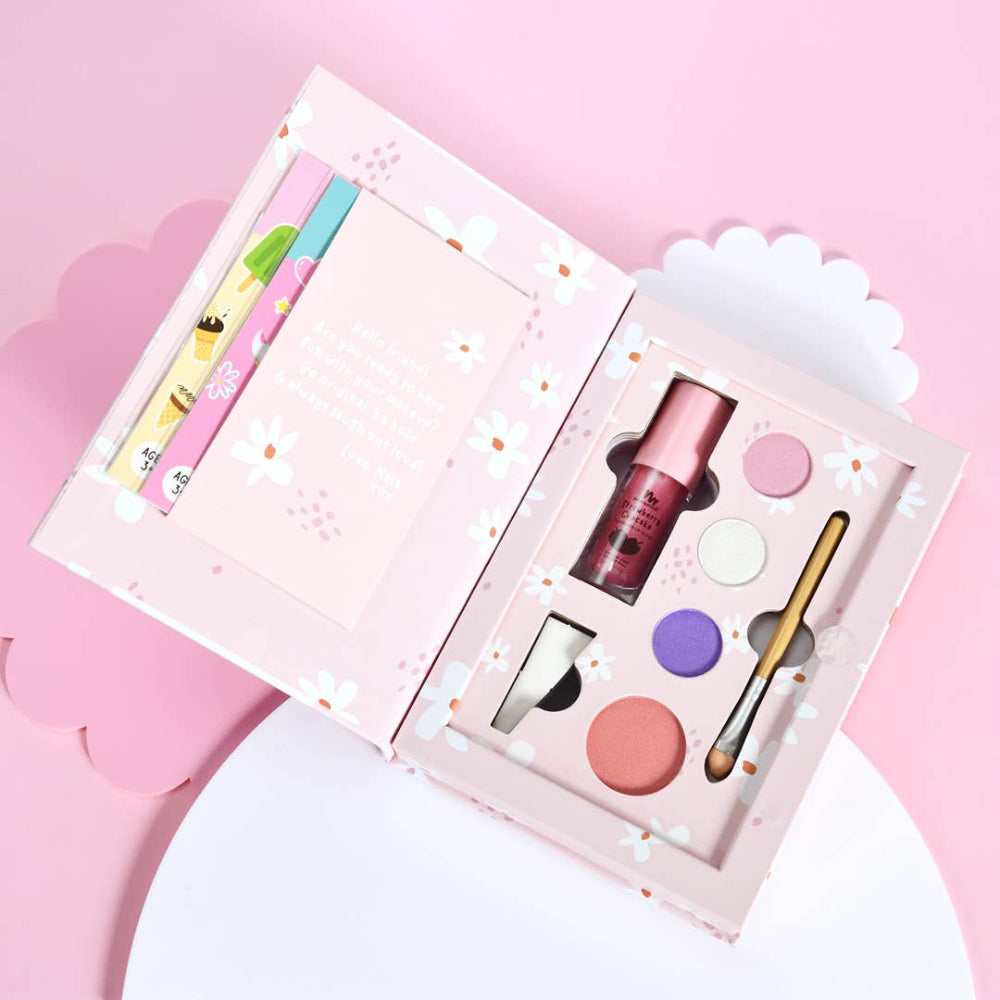No Nasties Kids Nala Kids Natural Pressed Powder Pink Makeup Palette Kit