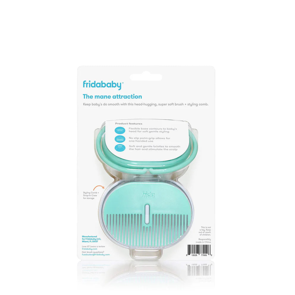 Frida Baby Baby Head-Hugging Hairbrush + Styling Comb Set 