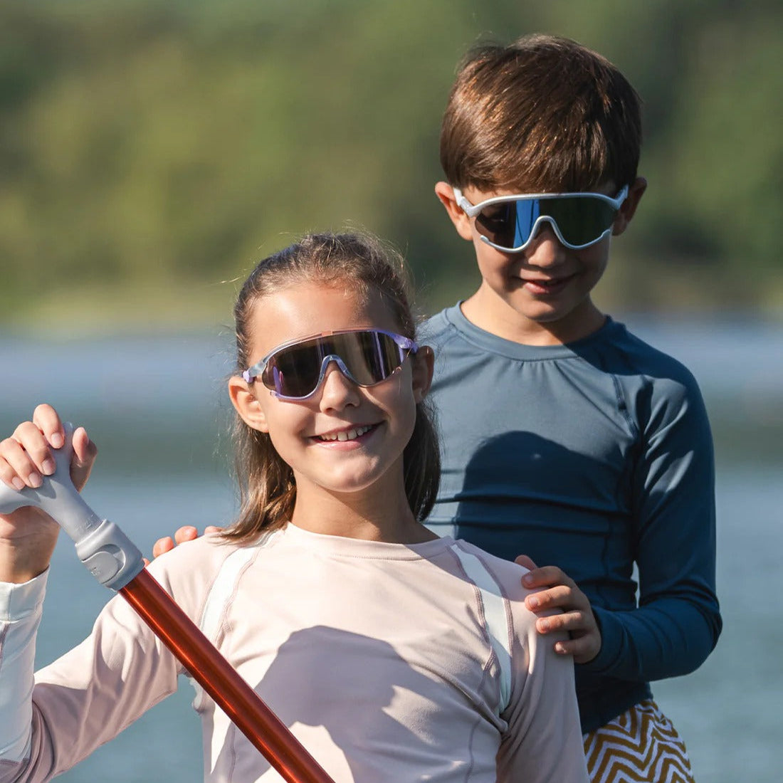 OLIVIO & CO SPORT SUNGLASSES KIDS/JUNIOR FULL-RIM SPACE SILVER - baby enRoute