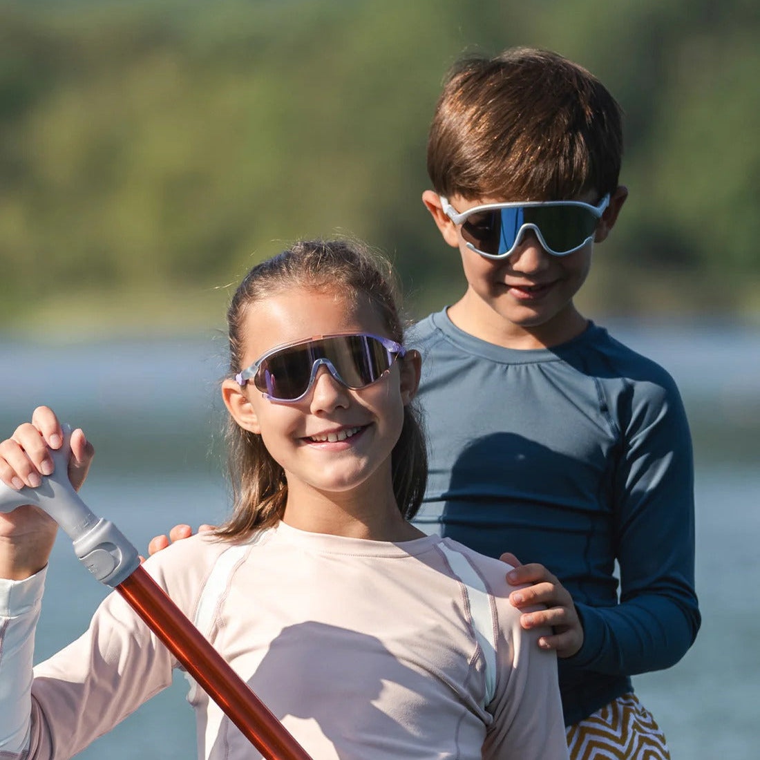 Olivio & Co Sport Sunglasses Junior+ Full-Rim Ocean Fantasy