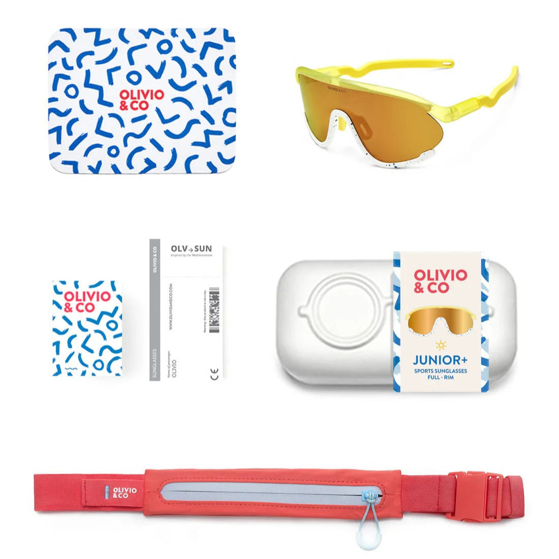 Olivio & Co Sport Sunglasses Junior+ Full-Rim Daisy Soda