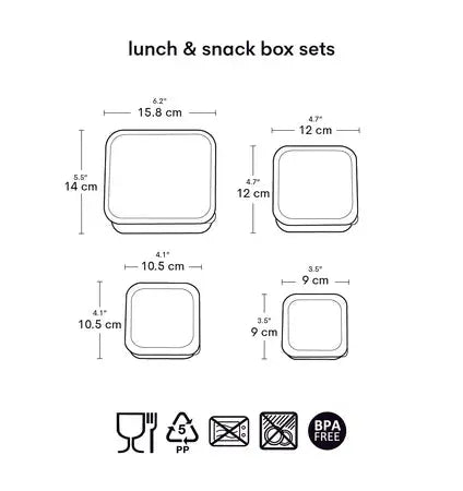 A Little Lovely Company Lunch & Snack Box Set