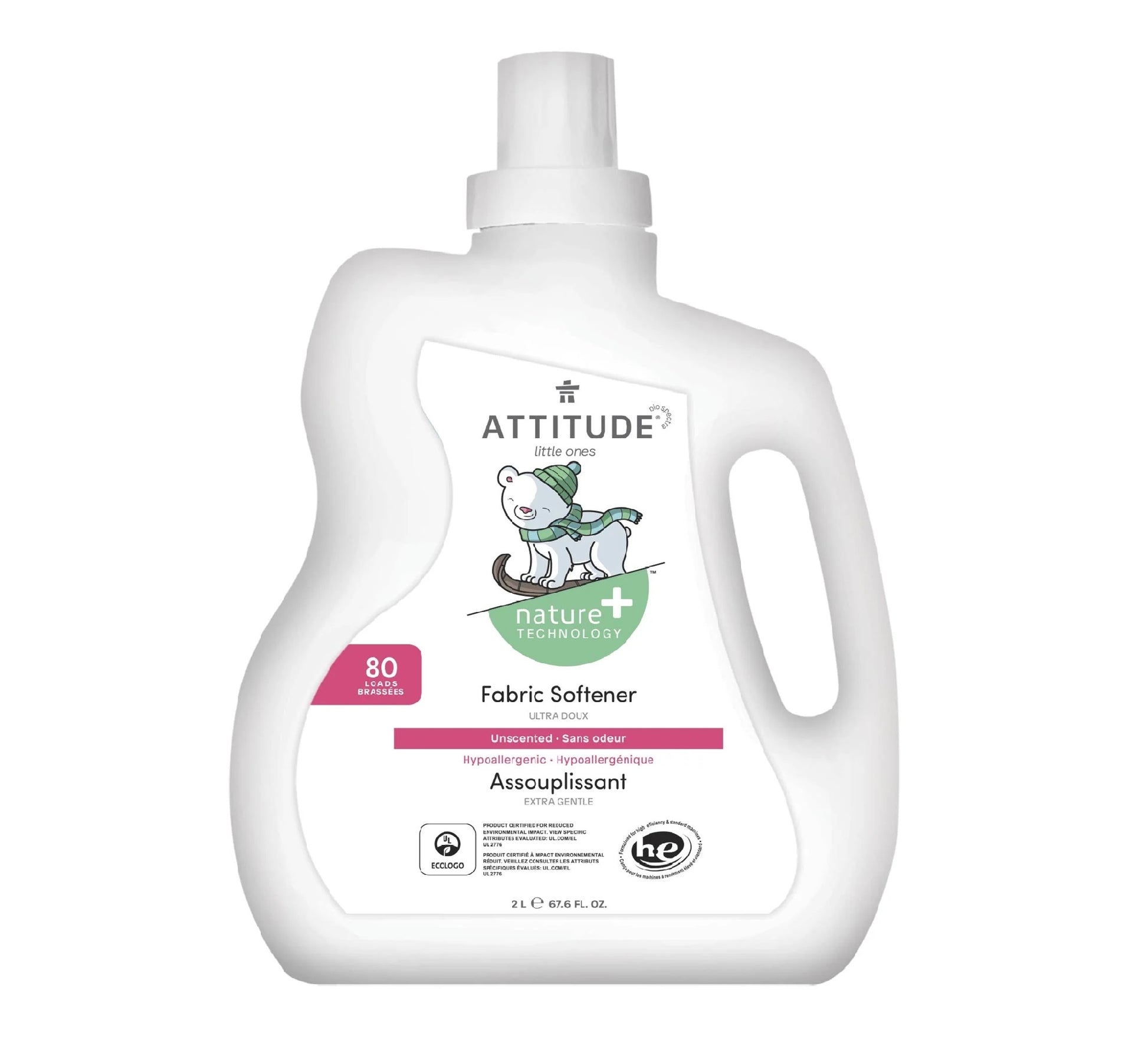 ATTITUDE FABRIC SOFTENER FRAGRANCE FREE 2L