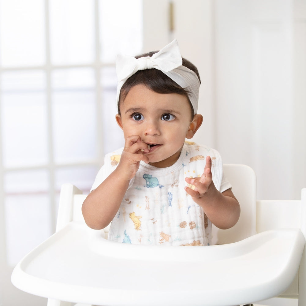 Aden+Anais Winnie in the Woods 3-pack snap bibs, woodland print for babies