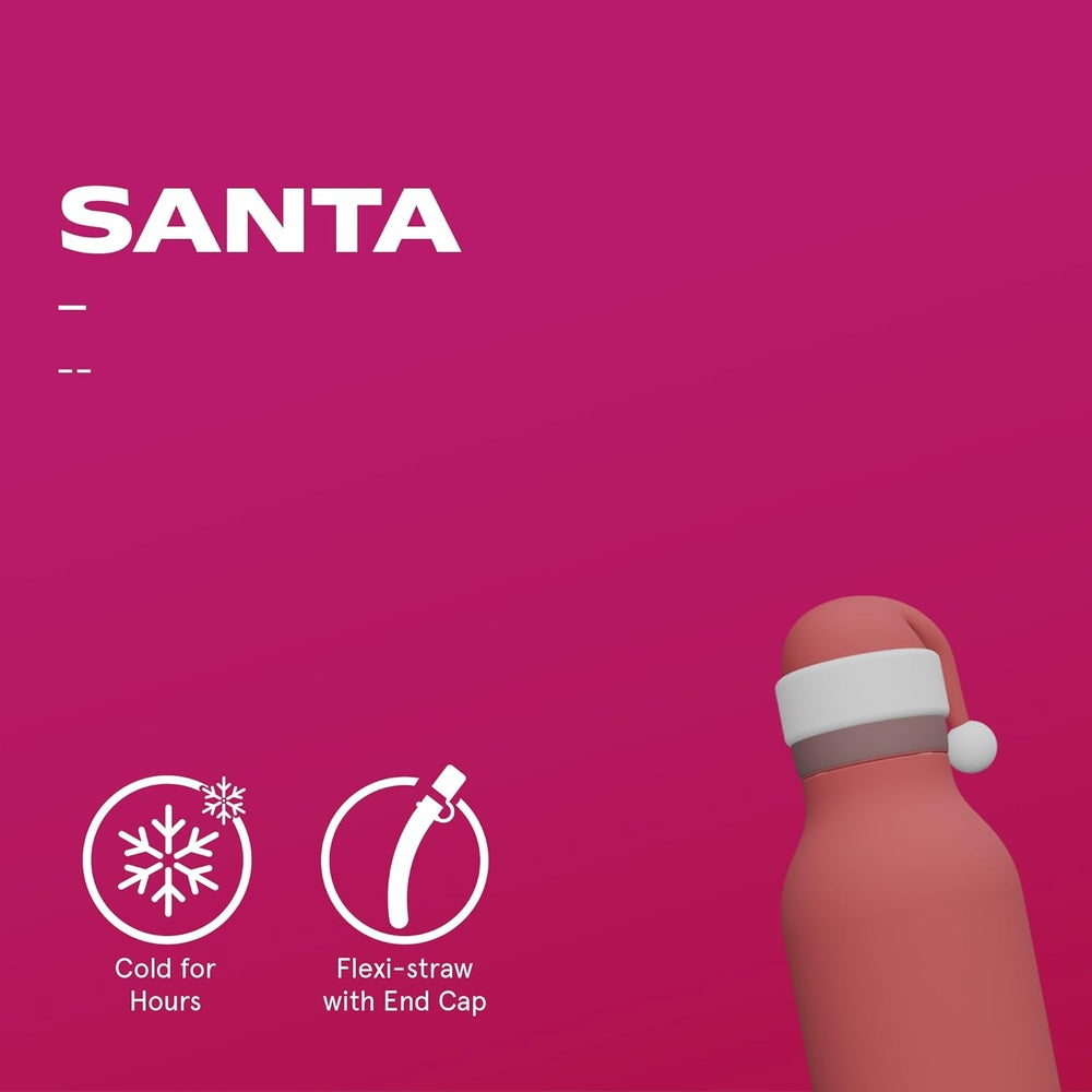 Asobu Bestie Holiday Bottle 16oz Santa