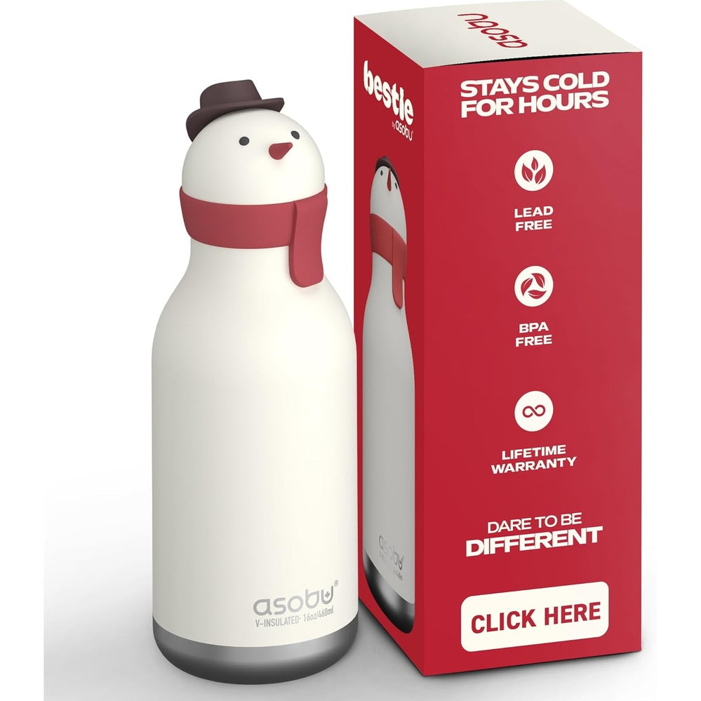 Asobu Bestie Holiday Bottle 16oz Snowman