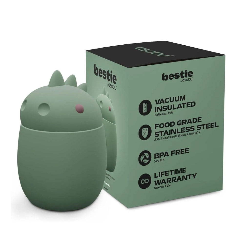 Asobu Foodie Holiday Kids Insulated Food Jar 20oz Dinosaur