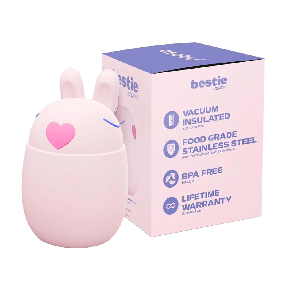 Asobu Foodie Holiday Kids Insulated Food Jar 20oz Bunny