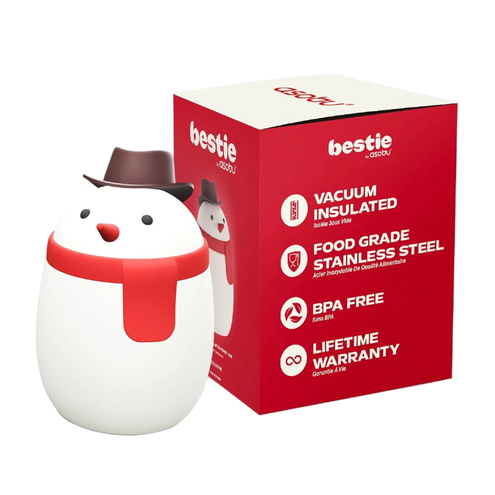 Asobu Foodie Holiday Kids Insulated Food Jar 20oz Snowman