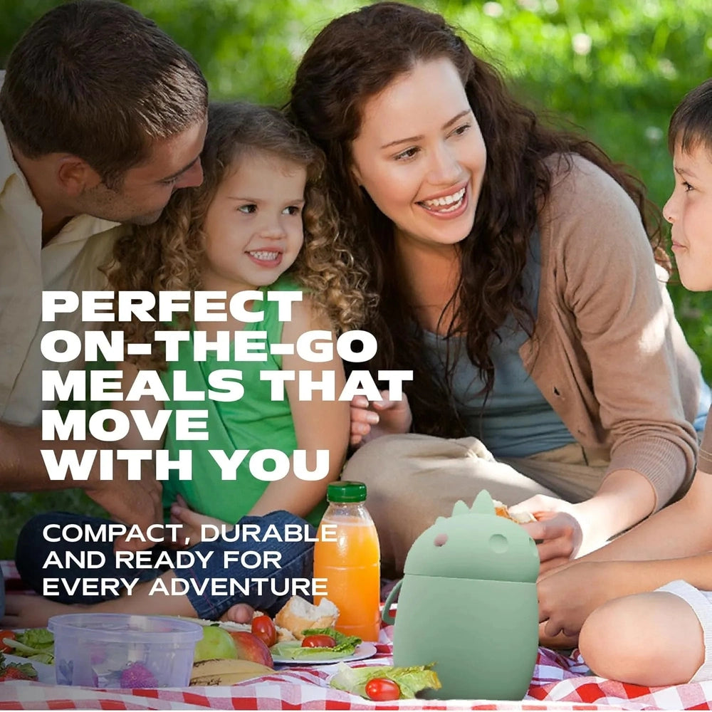 Asobu Foodie Holiday Kids Insulated Food Jar 20oz Dinosaur