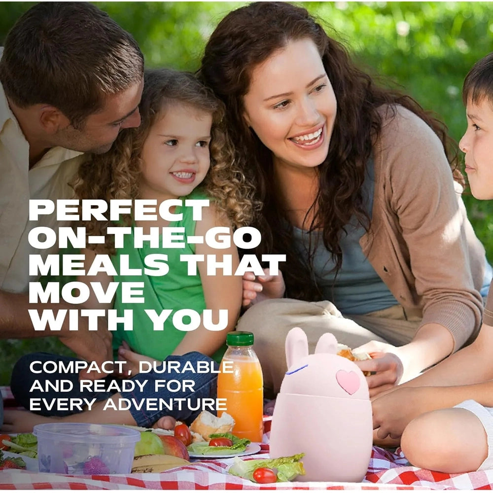 Asobu Foodie Holiday Kids Insulated Food Jar 20oz Bunny