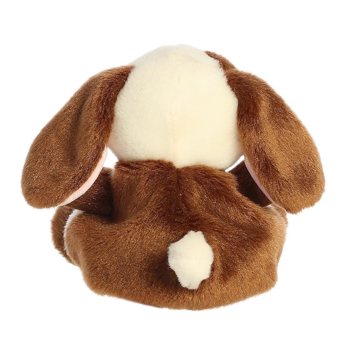 Aurora Clover Bunny 5" plush stuffed animal in brown and white with floppy ears