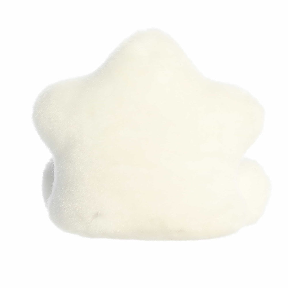Aurora Palm Pals Glisten Snowflake plush toy, white fluffy stuffed animal, 5 inches