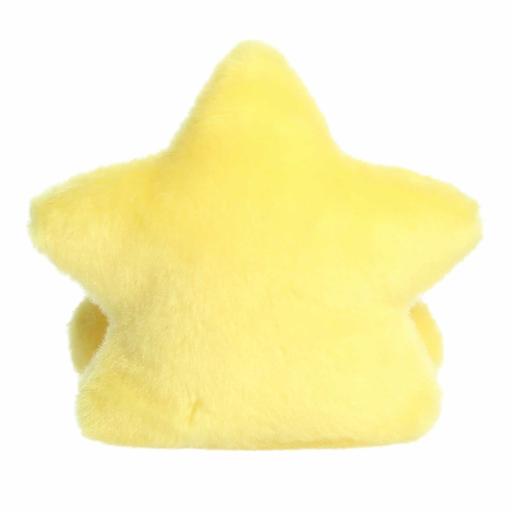 Aurora Palm Pals Navi Star Topper 5in plush star toy with bright yellow fuzzy fabric.