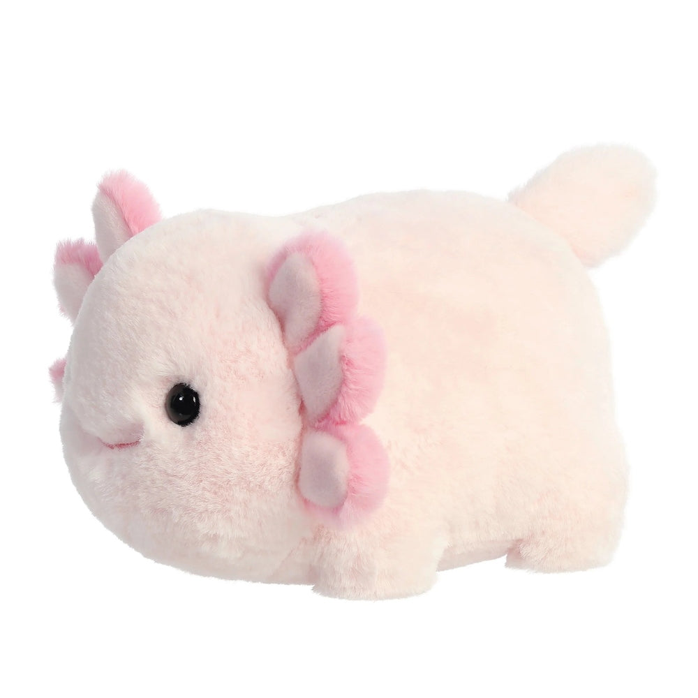 Aurora Axel Axolotl stuffed animal, pink plush with frilly gills, 10-inch