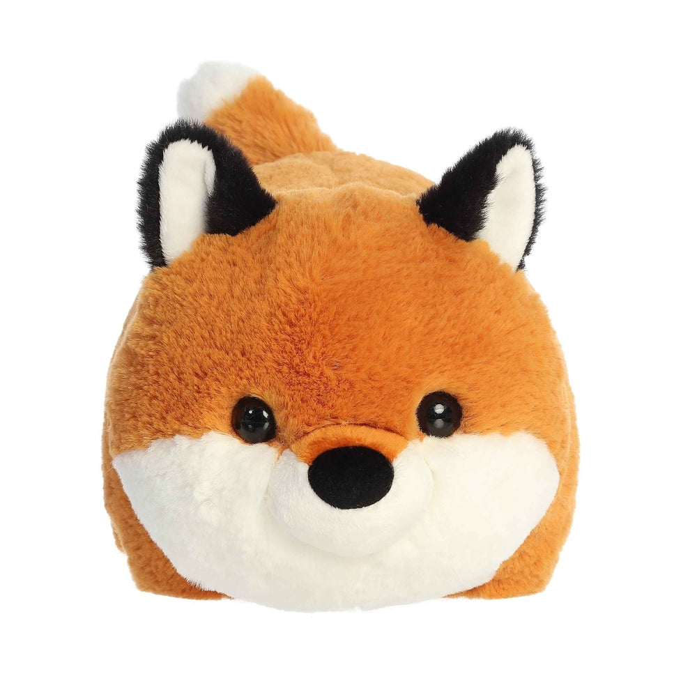 Aurora Spudsters Fitz Red Fox 10" plush toy with soft orange fur, white muzzle and black eyes for cuddling.