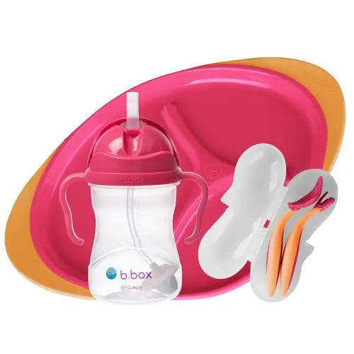 B.Box Sippy Cup &Cutlery Set &Plate Feeding Set