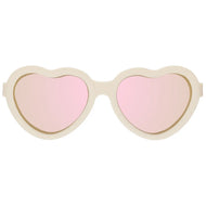 BABIATORS POLARIZED MIRRORED SUNGLASSES HEART SHAPE SWEET CREAM