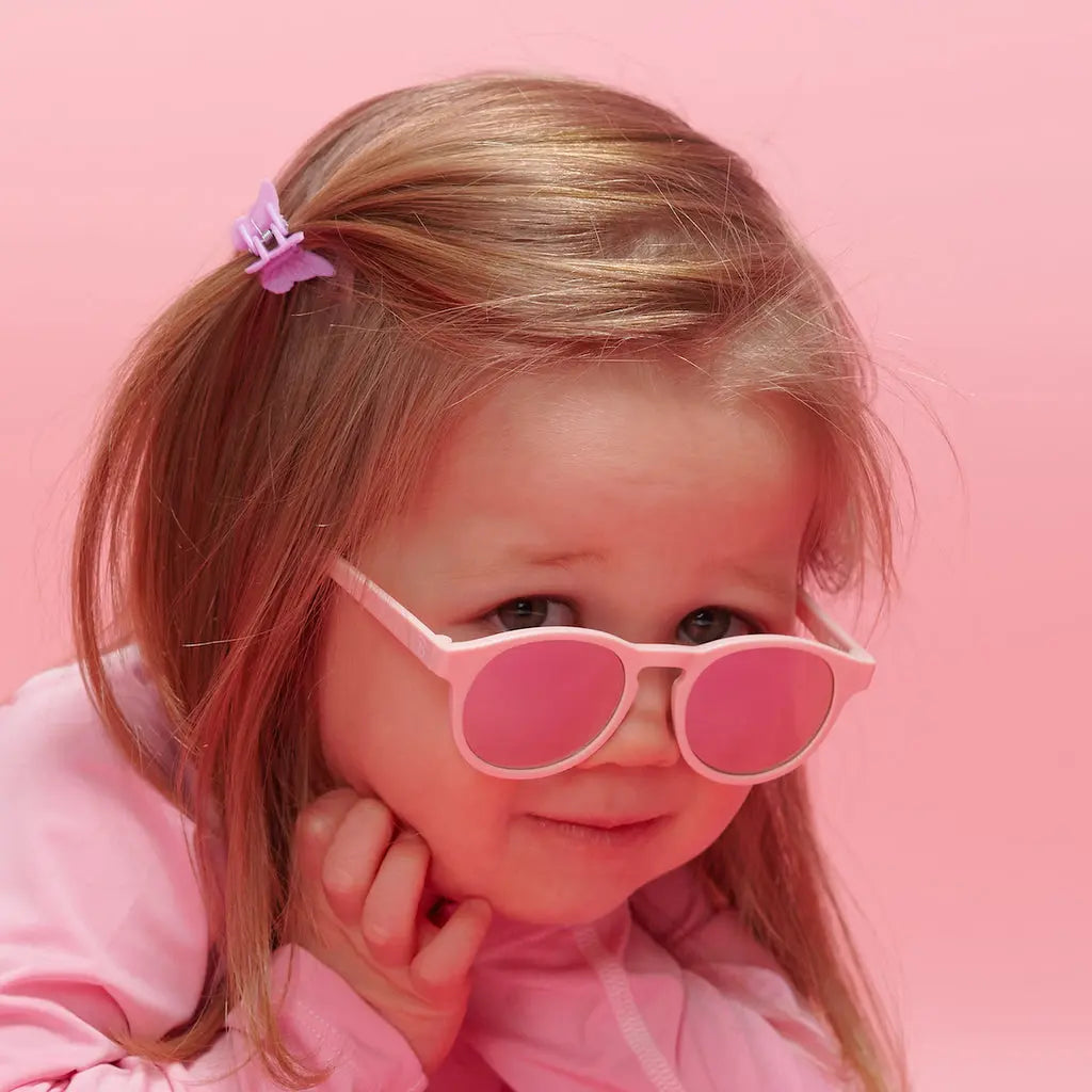 BABIATORS POLARIZED MIRRORED SUNGLASSES KEYHOLE PRETTY IN PINK