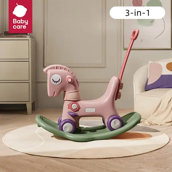 Bc Babycare 3-In-1 Rocking & Sliding Horse