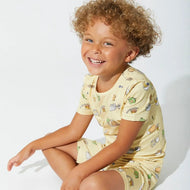 Bellabu Bear Bamboo Kids Short Set Love You Brunches