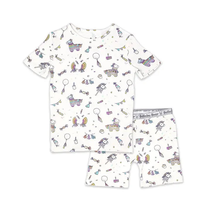 Bellabu Bear Bamboo Kids Short Set Pinata