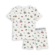 Bellabu Bear Bamboo Kids Short Set Sushi Cat