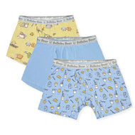 Bellabu Bear Boy's Boxer Brief Bamboo Underwear Spring 3-Pack Brunch
