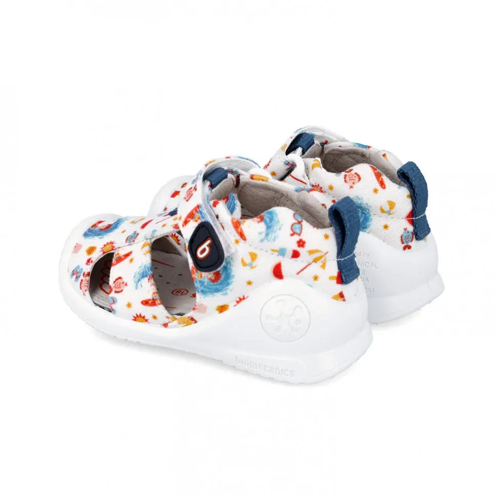 Biomecanics Canvas Sandals Blanco