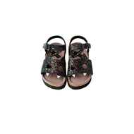 Boxbo Fox Cork Clog Unisex Sandal Black Glitter
