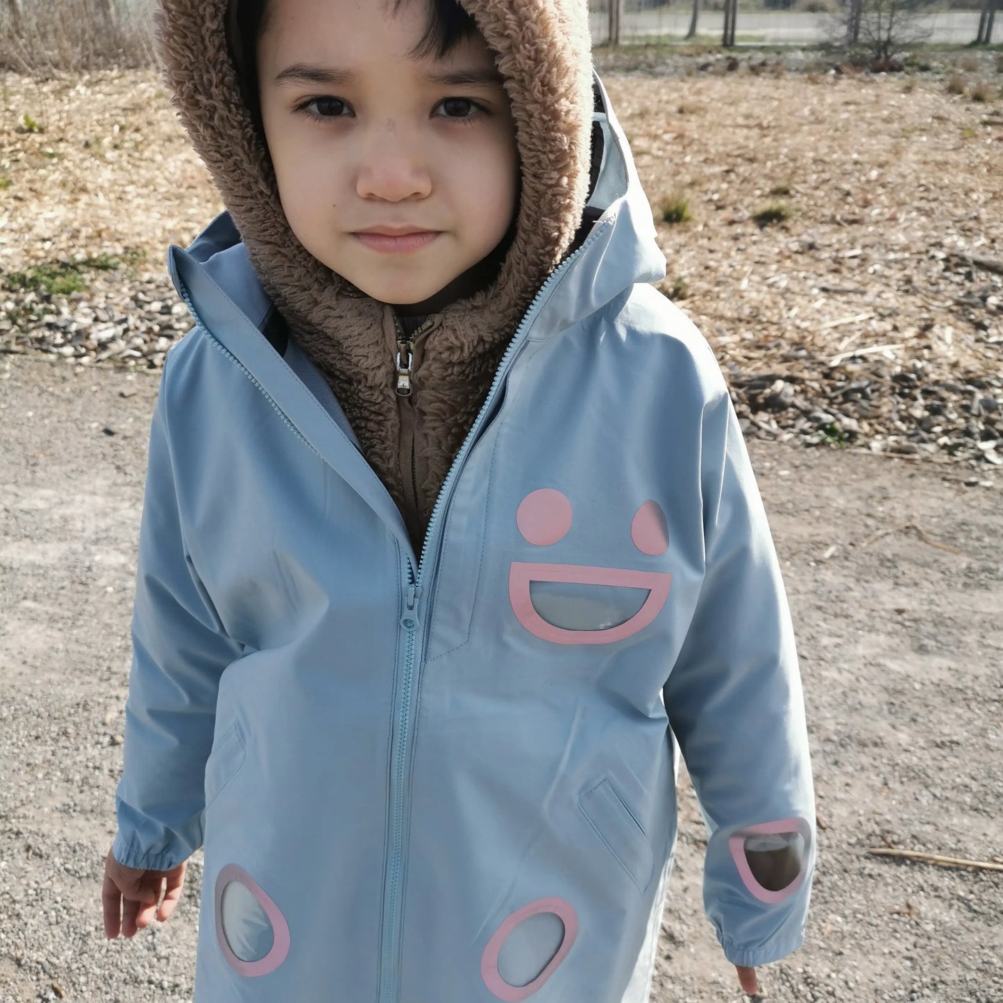 BOXBO WISTITI WINDBREAKER RAIN JACKET BLUE - baby enRoute