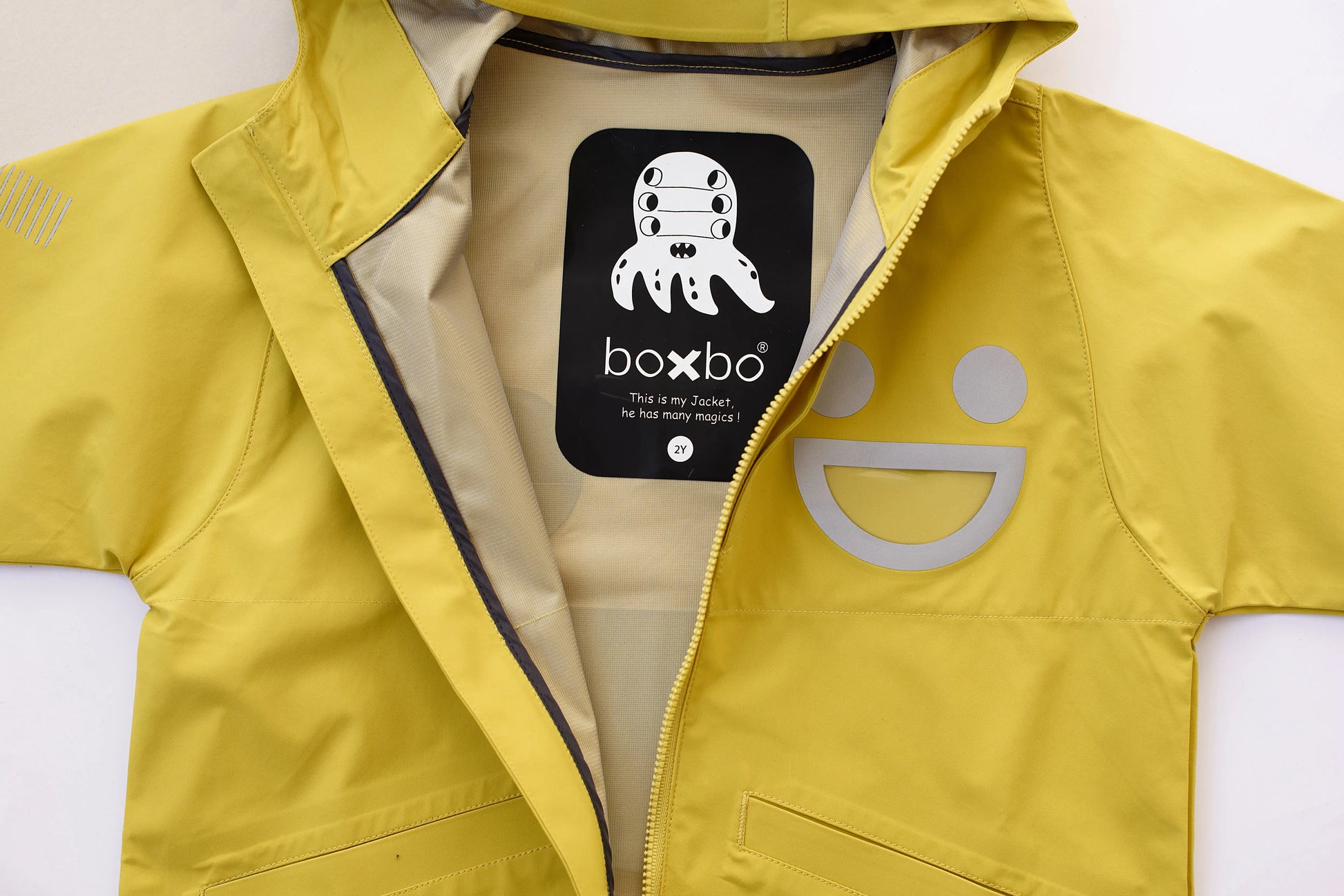 Boxbo Wistiti Windbreaker Rain Jacket Yellow