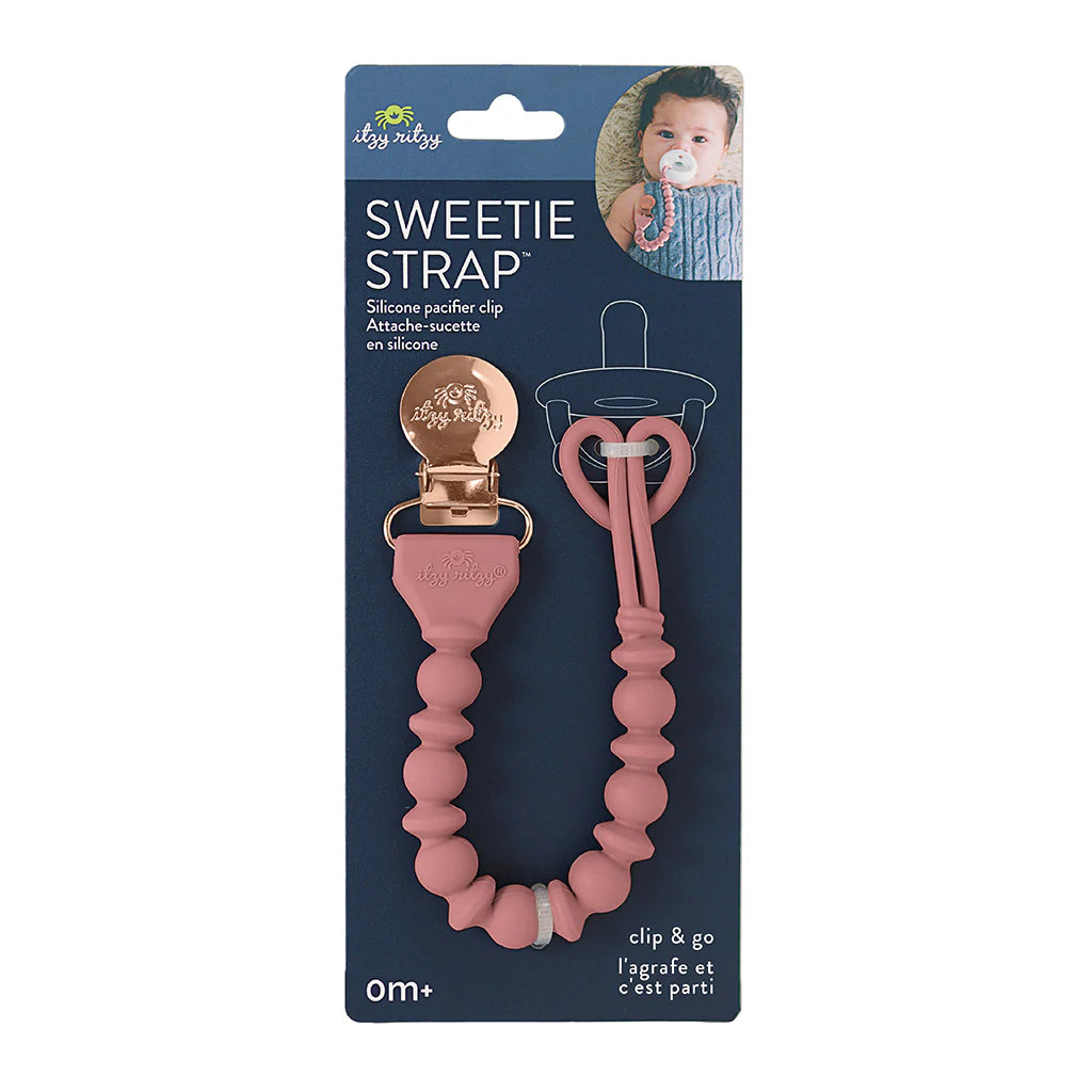 Itzy Ritzy Sweetie Strap Beaded Pacifier Clip