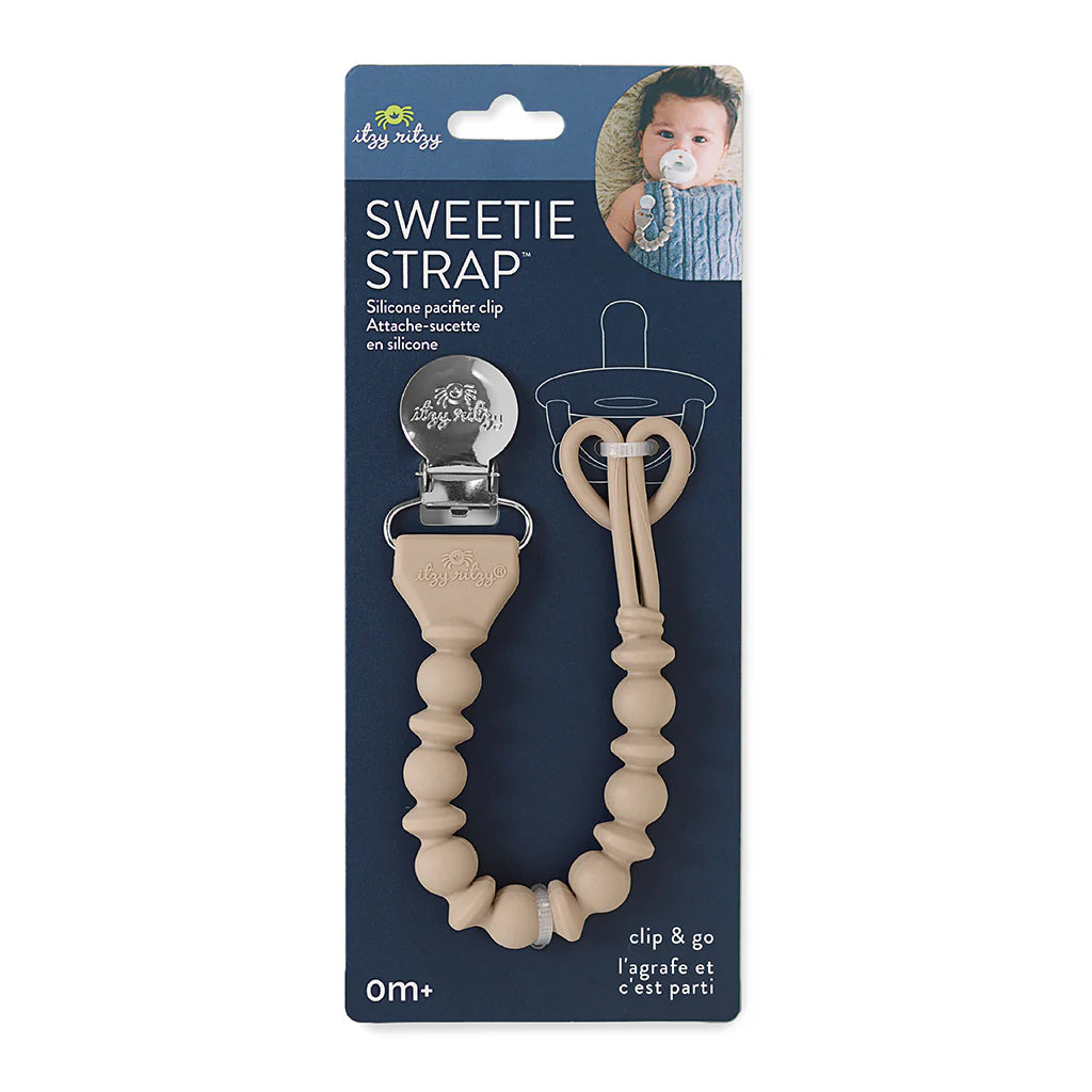 Itzy Ritzy Sweetie Strap Beaded Pacifier Clip