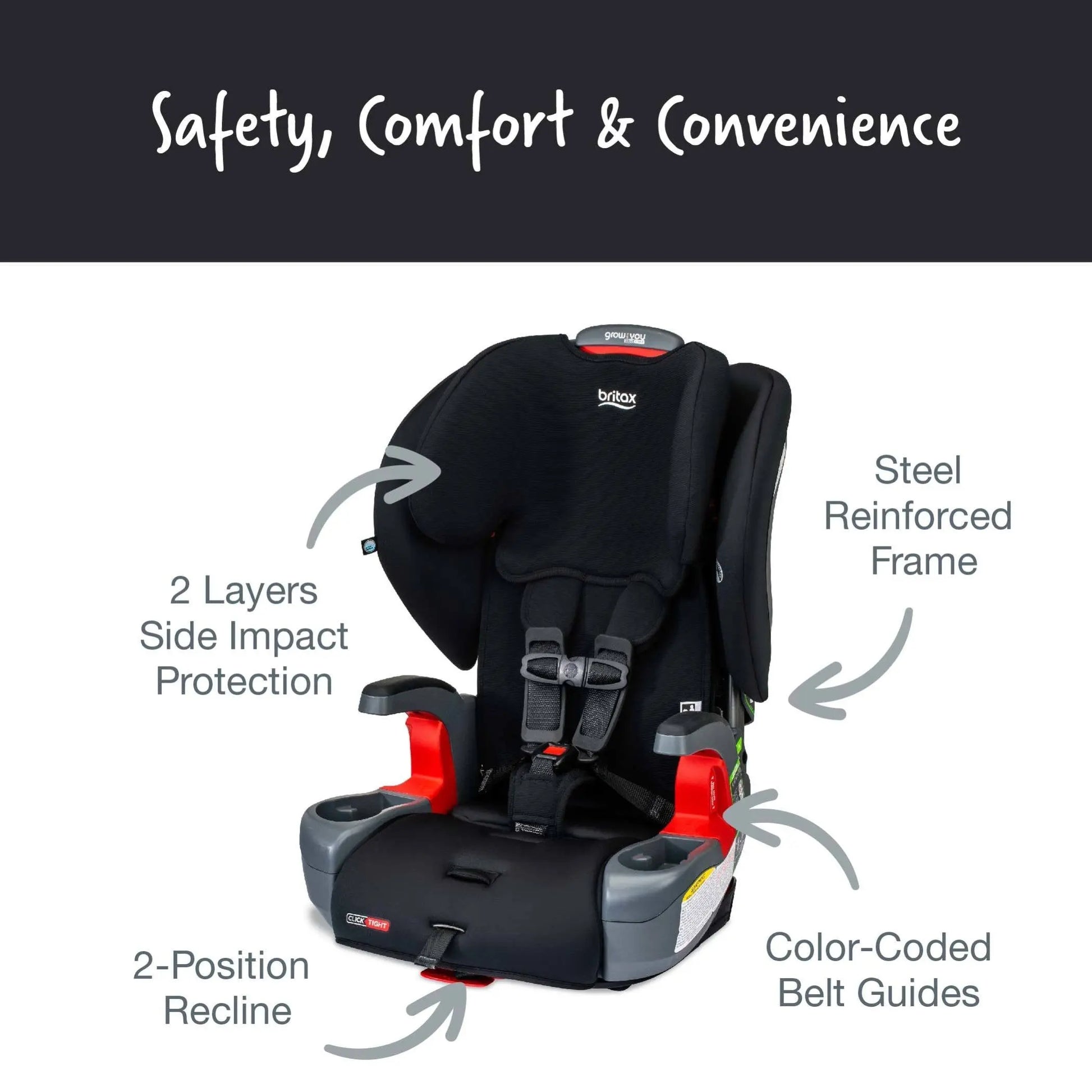 Britax Grow With You Clicktight Car Seat Safewash