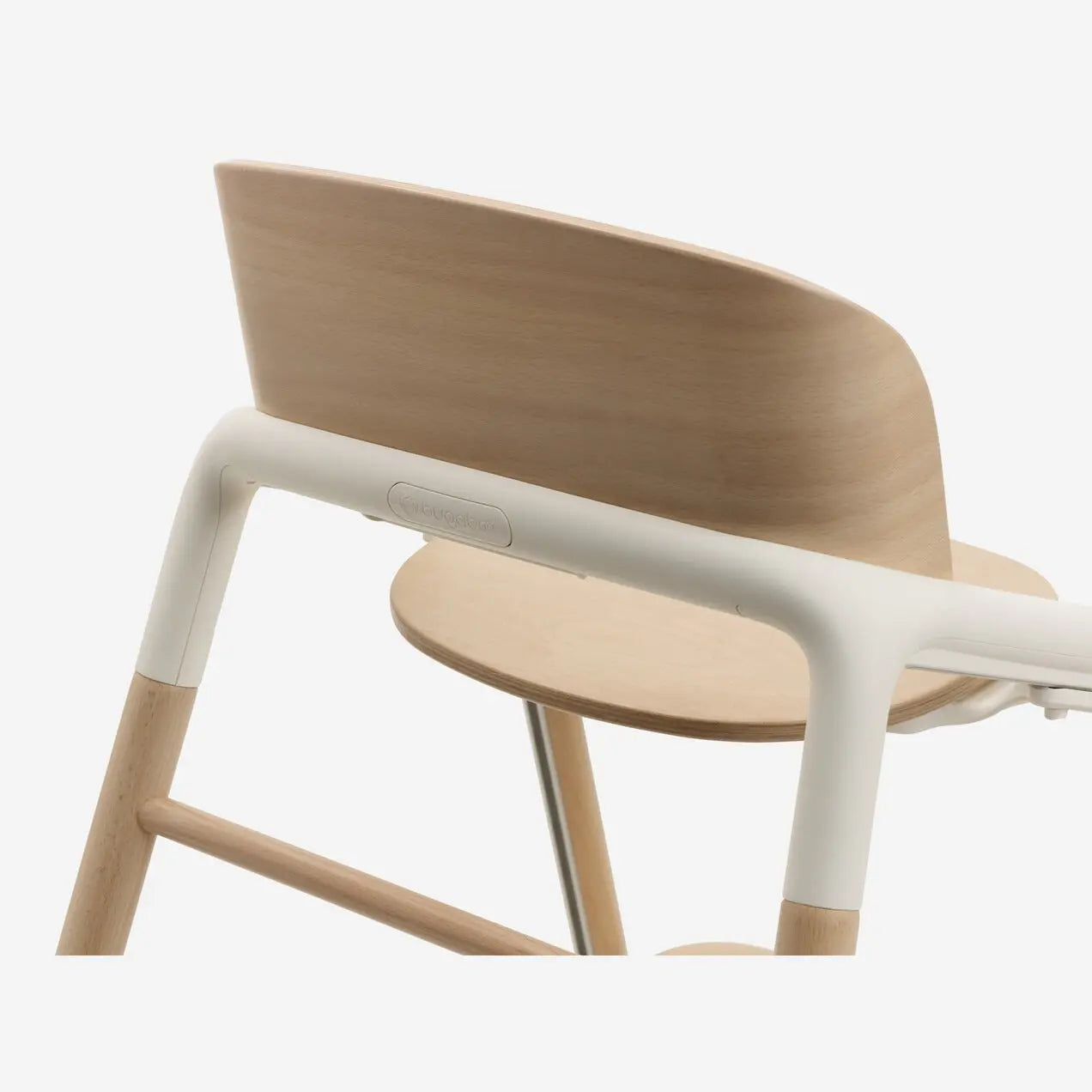 Bugaboo giraffe high chair set with natural wood and white frame