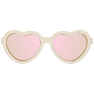 Babiators Polarized Mirrored Sunglasses Heart Shape Sweet Cream