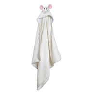 ZOOCCHINI BABY PLUSH TERRY HOODED BATH TOWEL LOLA THE LAMB