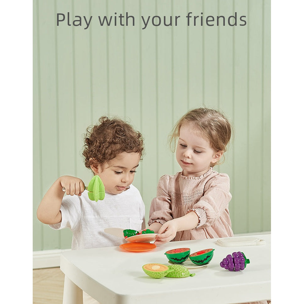 BC Babycare Little Cooker Toy Set Fruits & Veg, 39 pieces, kids playing with bright pretend produce