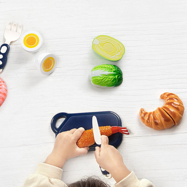BC Babycare Little Cooker Toy Set Little Chef, 39 pcs with corn on the cob and cutting board