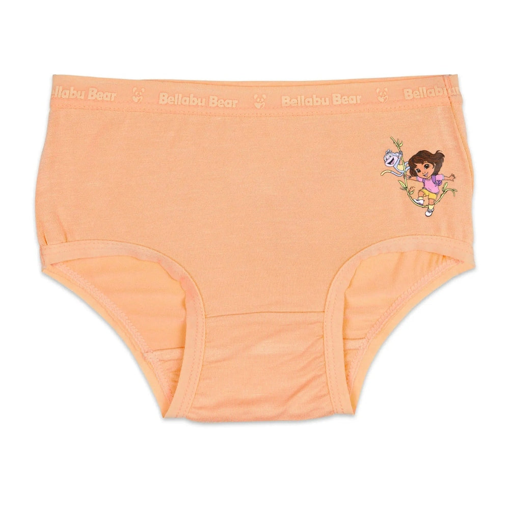 Bellabu Bear Girl's Bamboo Underwear 7-Pack Dora The Explorer
