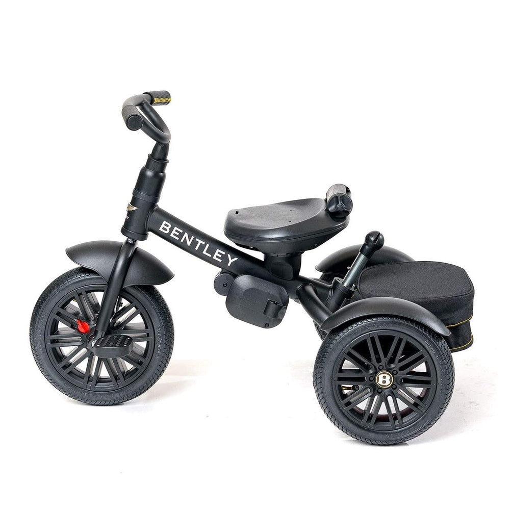 Bentley Trike 6-in-1 V2 100 Year Anniversary black toddler tricycle with large wheels