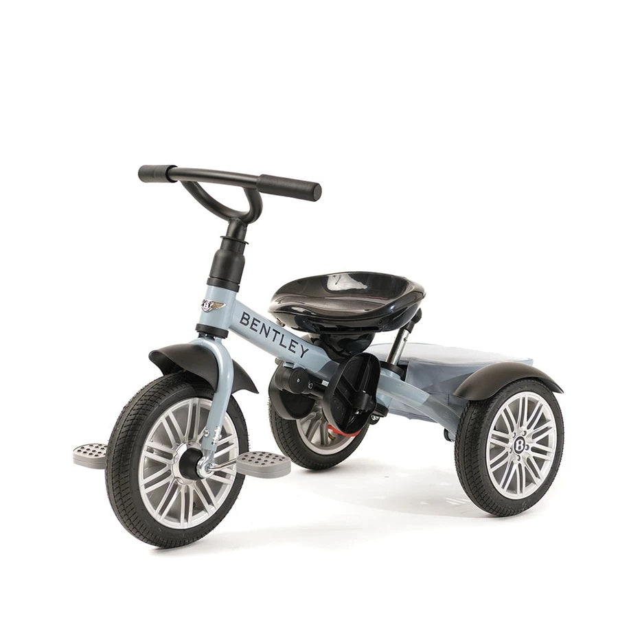 Bentley Trike 6-in-1 V2 Jetstream Blue toddler tricycle with three wheels and black seat