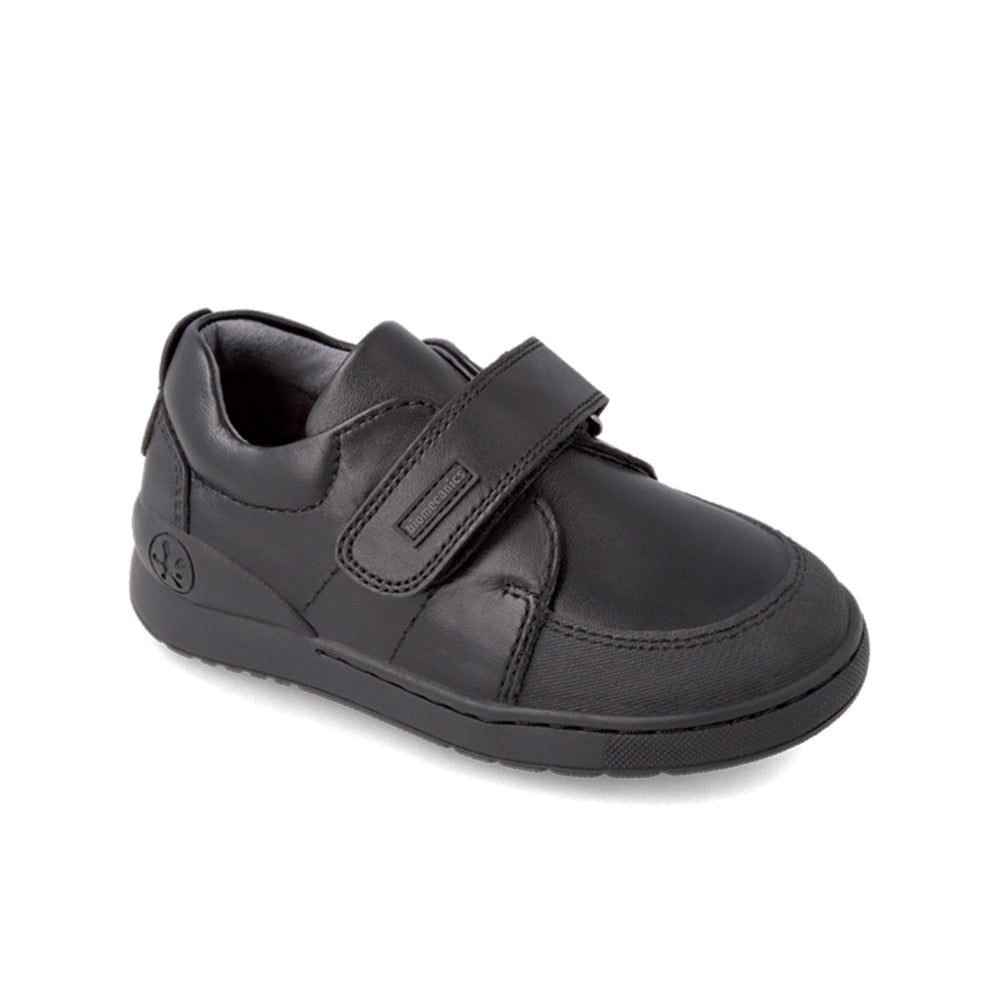 Biomecanics Black Napa Velcro School Shoes