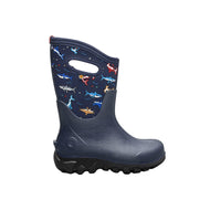 Bogs Kids' Winter Boots Classic Seamless Pixel Shark