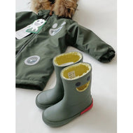 Boxbo Wistiti Fleece Lined Rainboots Forest Green