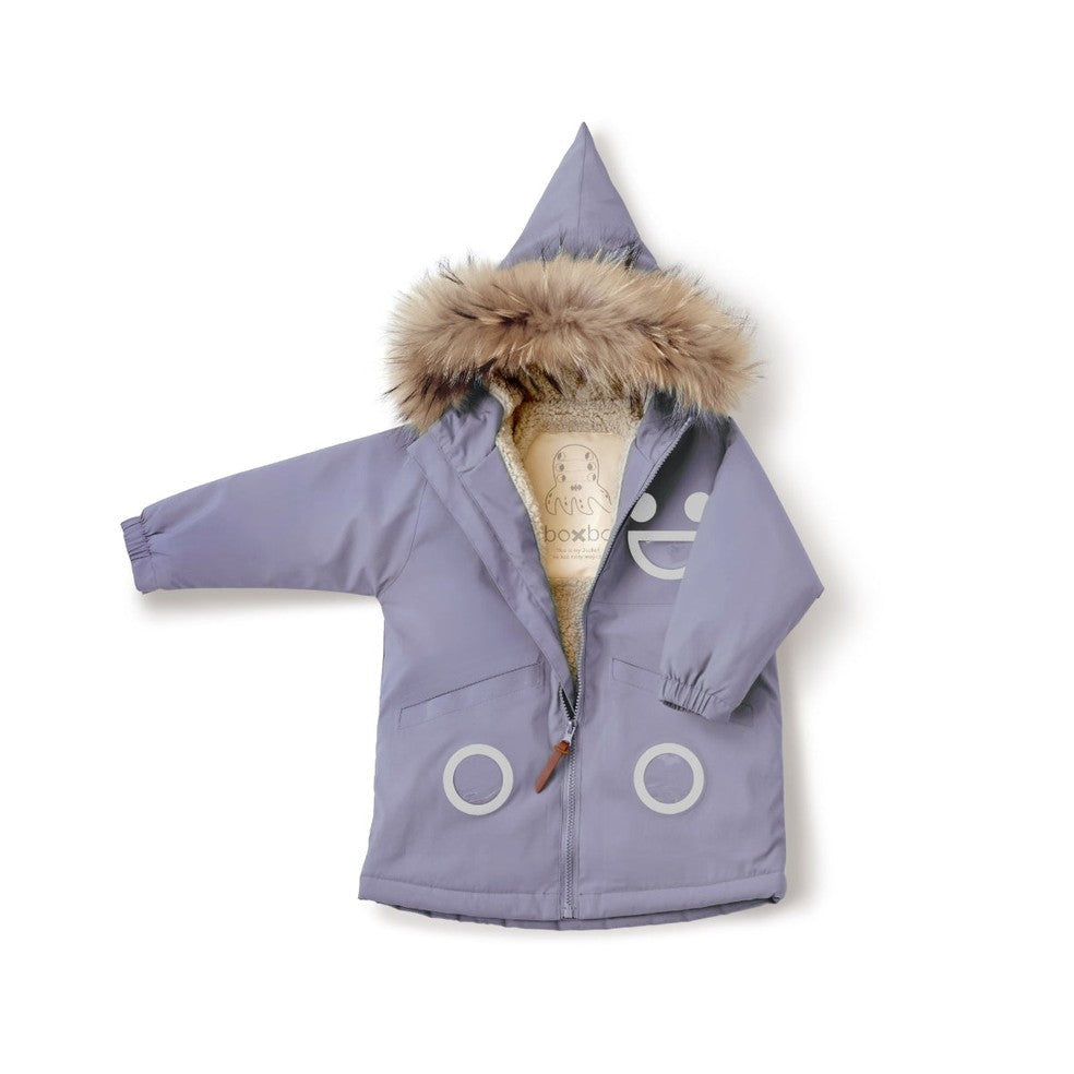 Boxbo Wistiti Fleece Lined Waterproof & Snowproof Fur Jacket Mauve Lavender