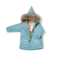 Boxbo Wistiti Fleece Lined Waterproof & Snowproof Fur Jacket Blue