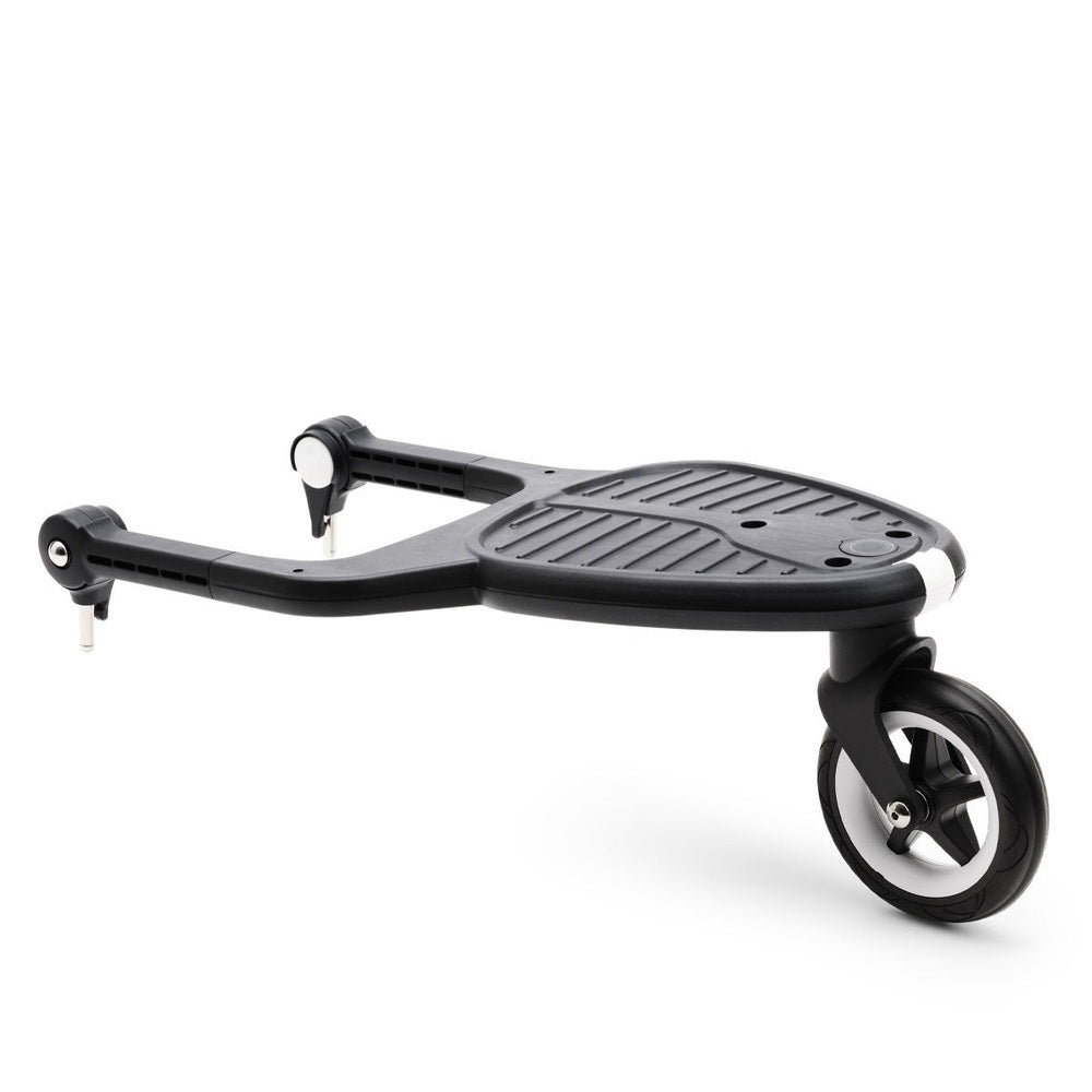 Bugaboo wheeled board for Kangaroo and Butterfly strollers, black textured deck with dual arms