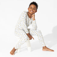 BELLABU BEAR MILK AND COOKIES ORIGINAL BAMBOO KIDS PAJAMAS